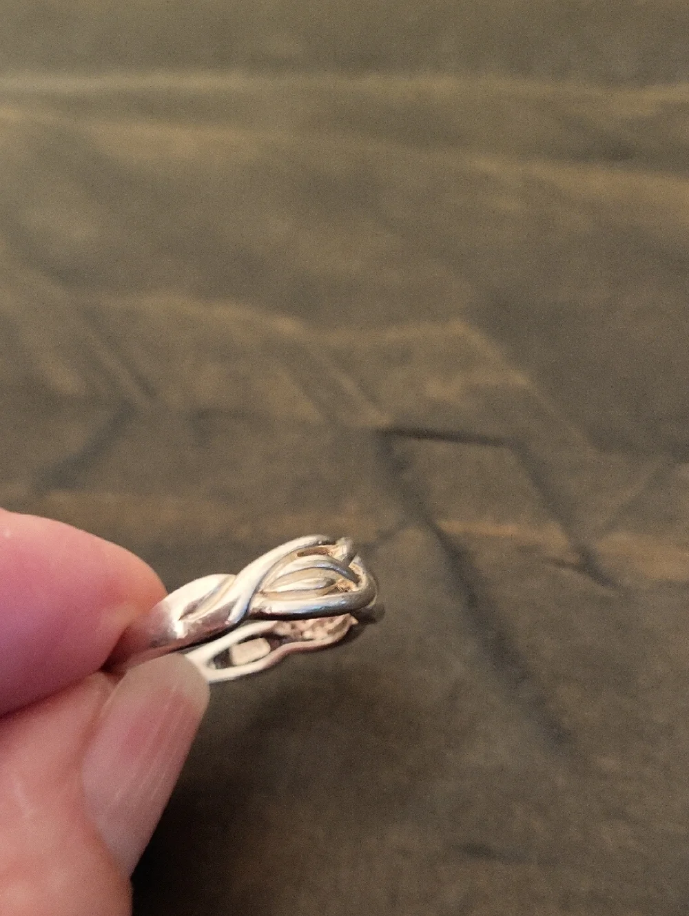 925 Silver Celtic Knot/Weave Ring